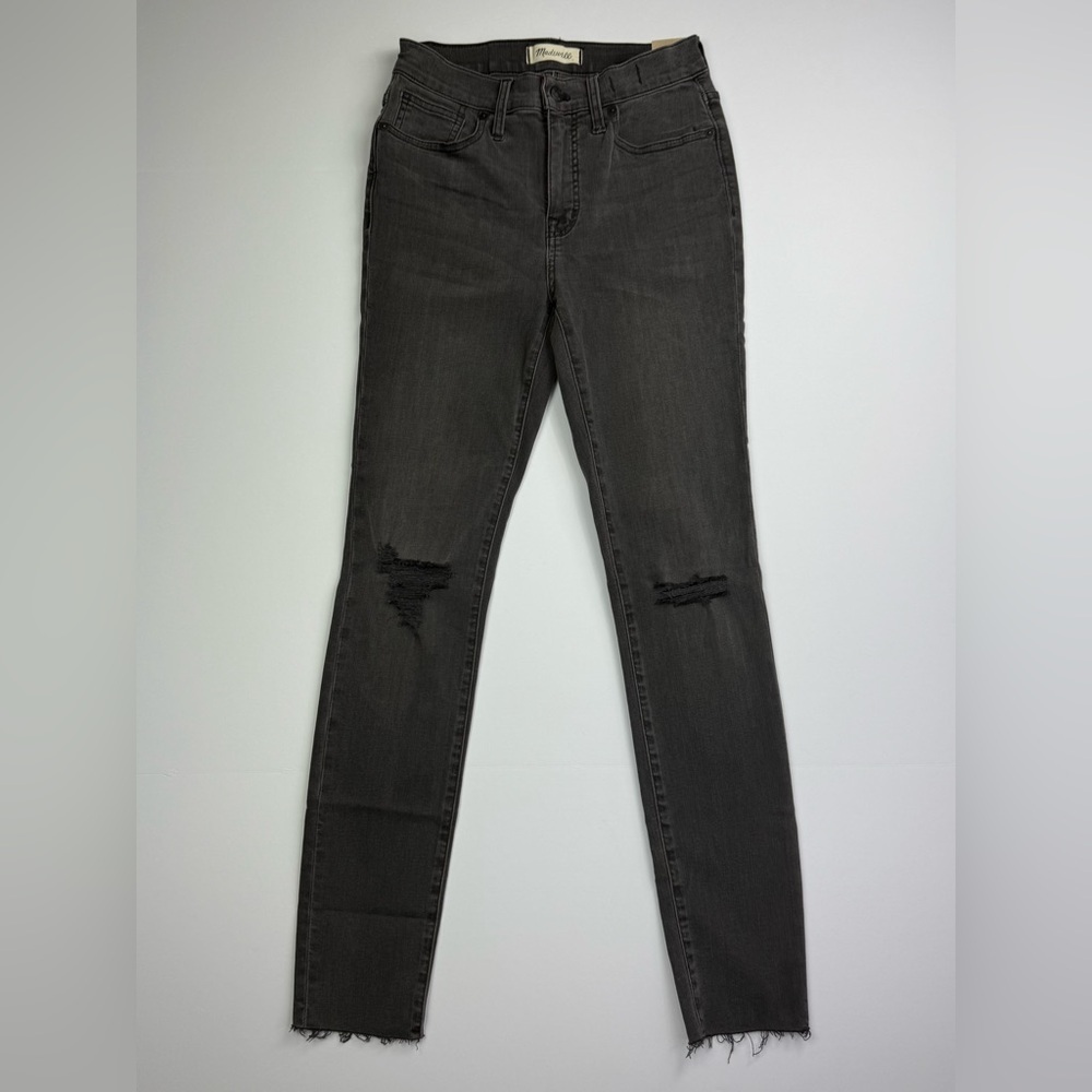 NWT Madewell 9" Mid-Rise Skinny Jeans in Black Sea 26 - Picture 3 of 8